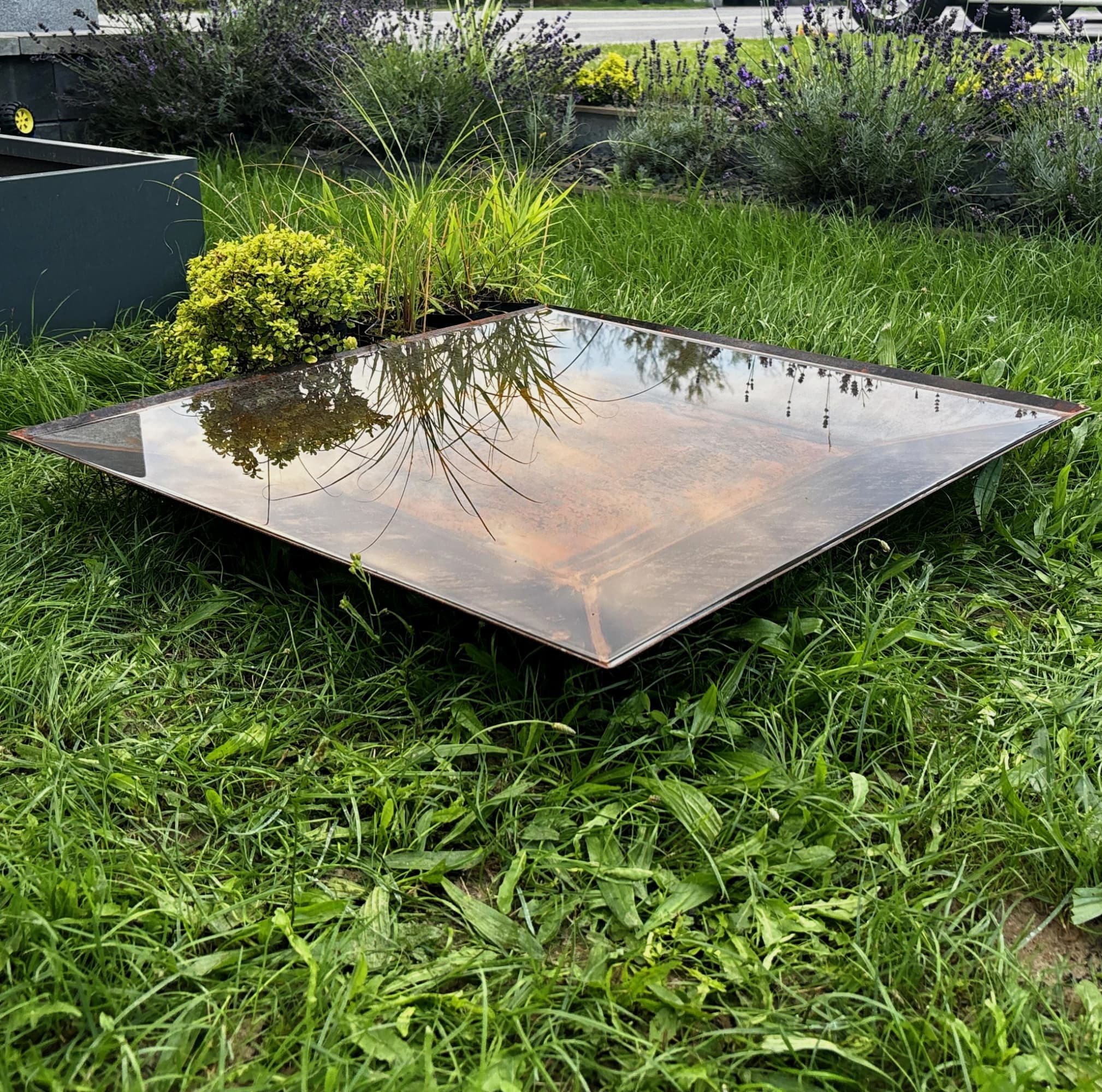 Palenisko i misa wodna LUBIANA corten 80,5x80,5