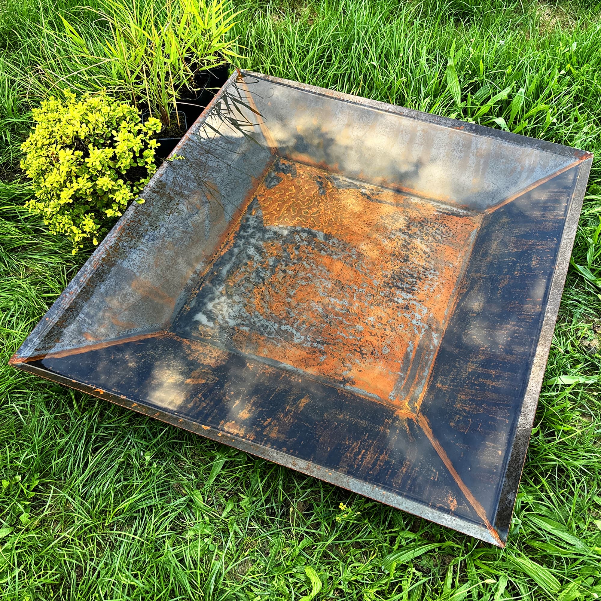 Palenisko i misa wodna LUBIANA corten 80,5x80,5 - obrazek 3