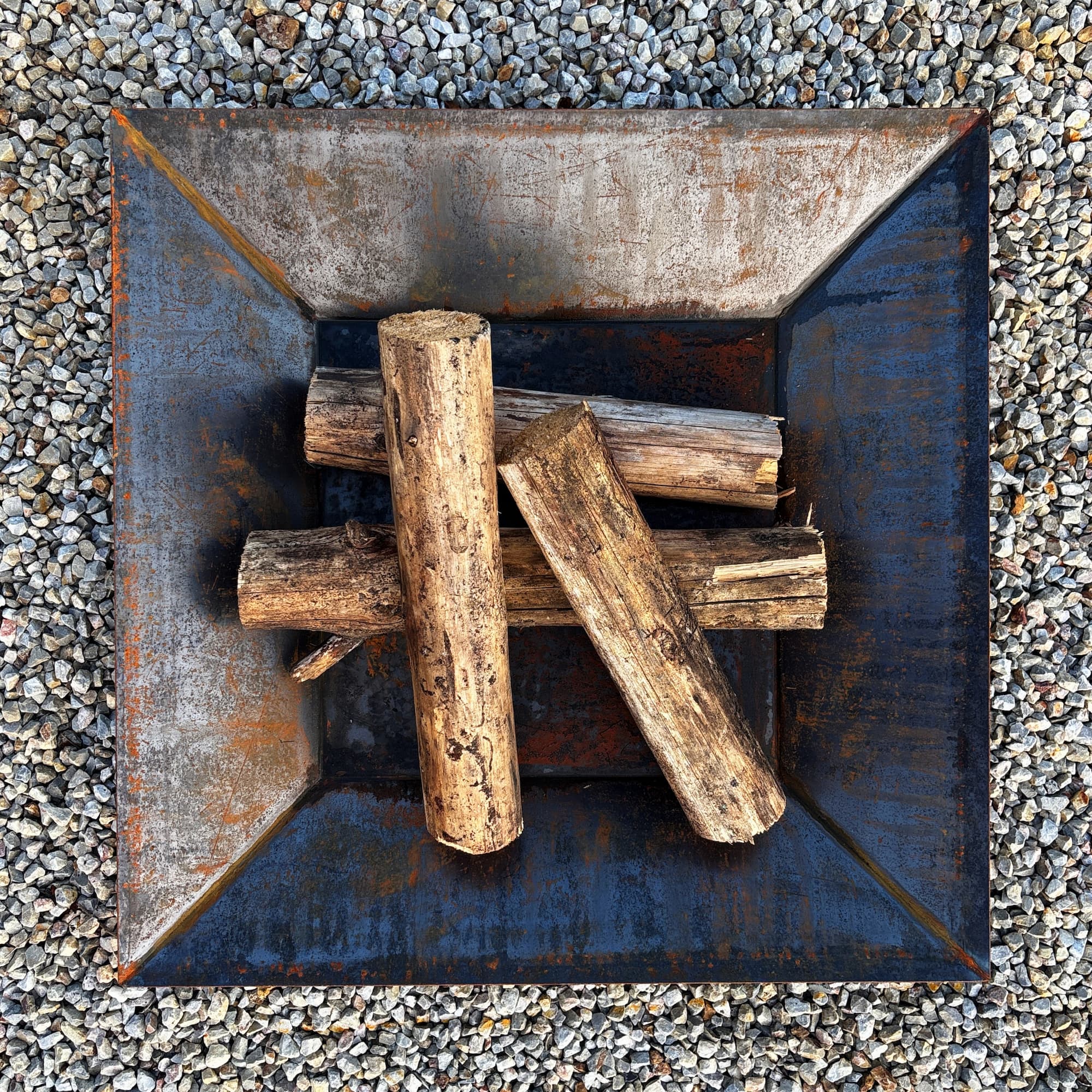 Palenisko i misa wodna LUBIANA corten 80,5x80,5 - obrazek 4